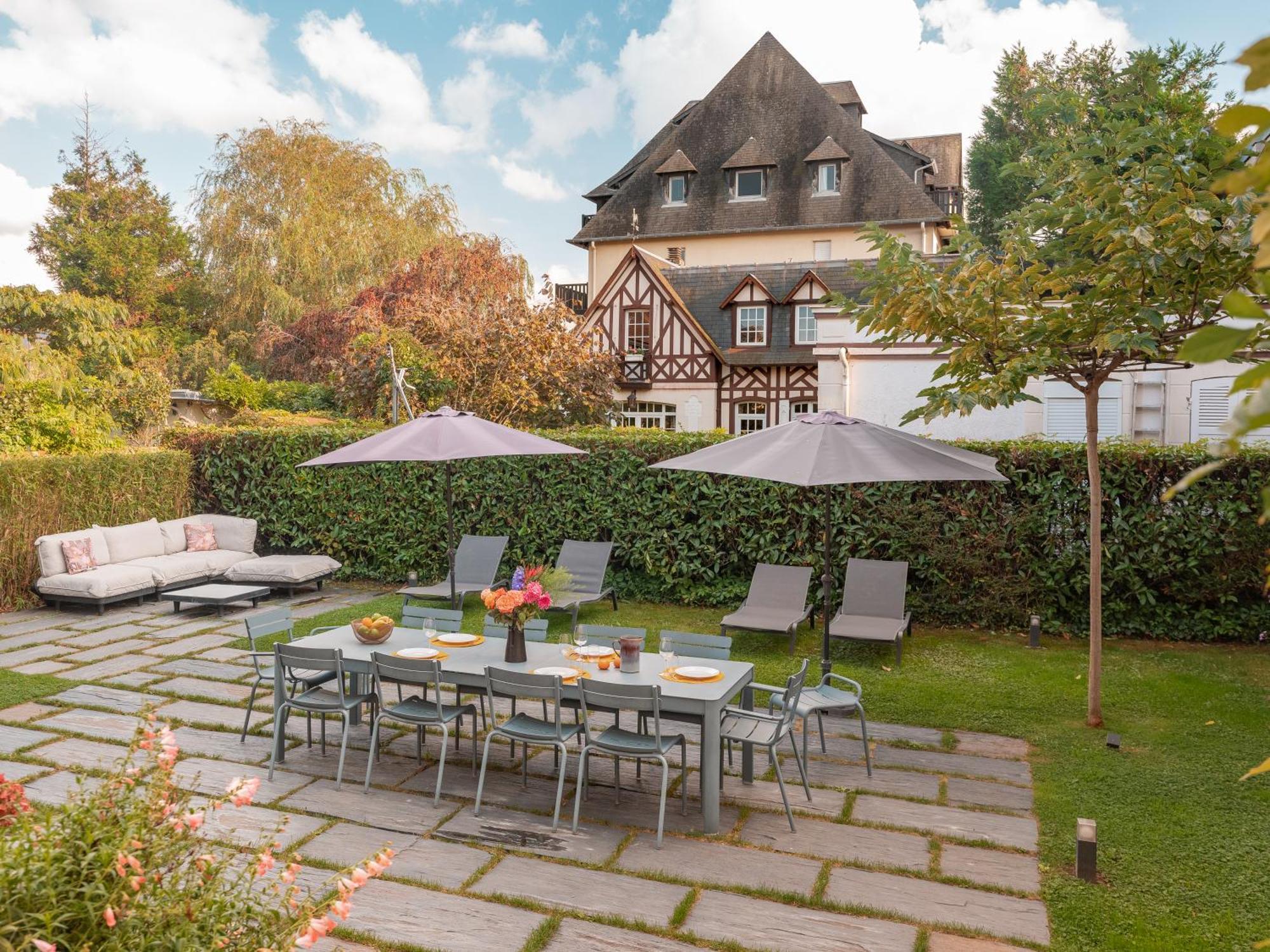 Villa Berry Centre Deauville - Chic & Stylee - Magnifique Jardin Exterior foto